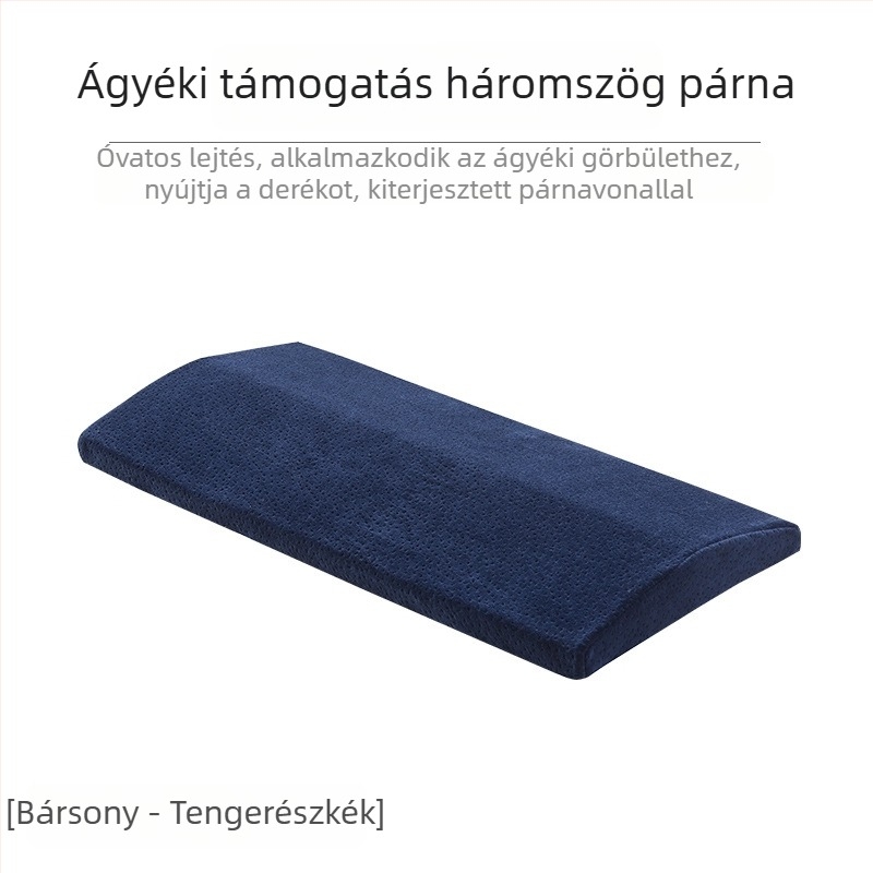Deréktámasztó párna alváshoz, memória pamut töltet, ágytámasz