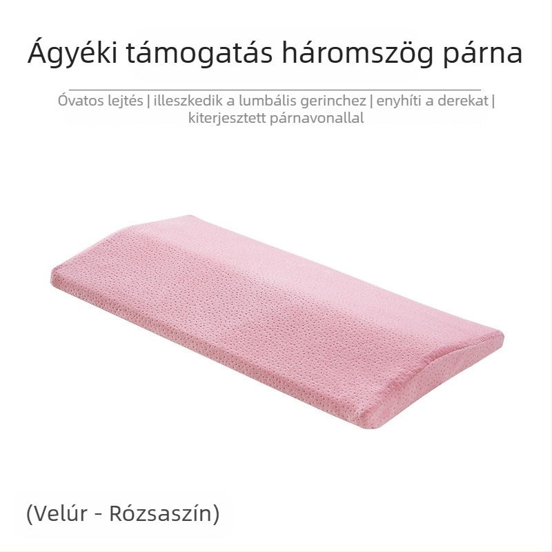 Deréktámasztó párna alváshoz, memória pamut töltet, ágytámasz