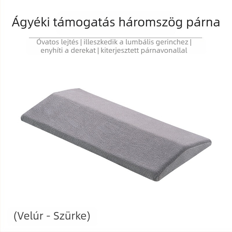 Deréktámasztó párna alváshoz, memória pamut töltet, ágytámasz