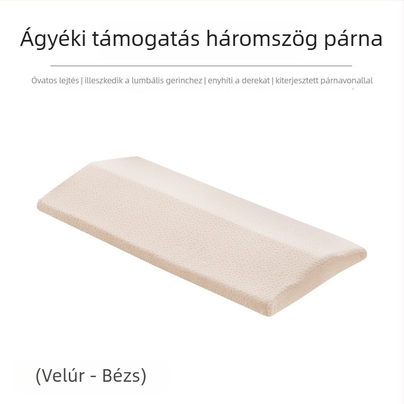Deréktámasztó párna alváshoz, memória pamut töltet, ágytámasz