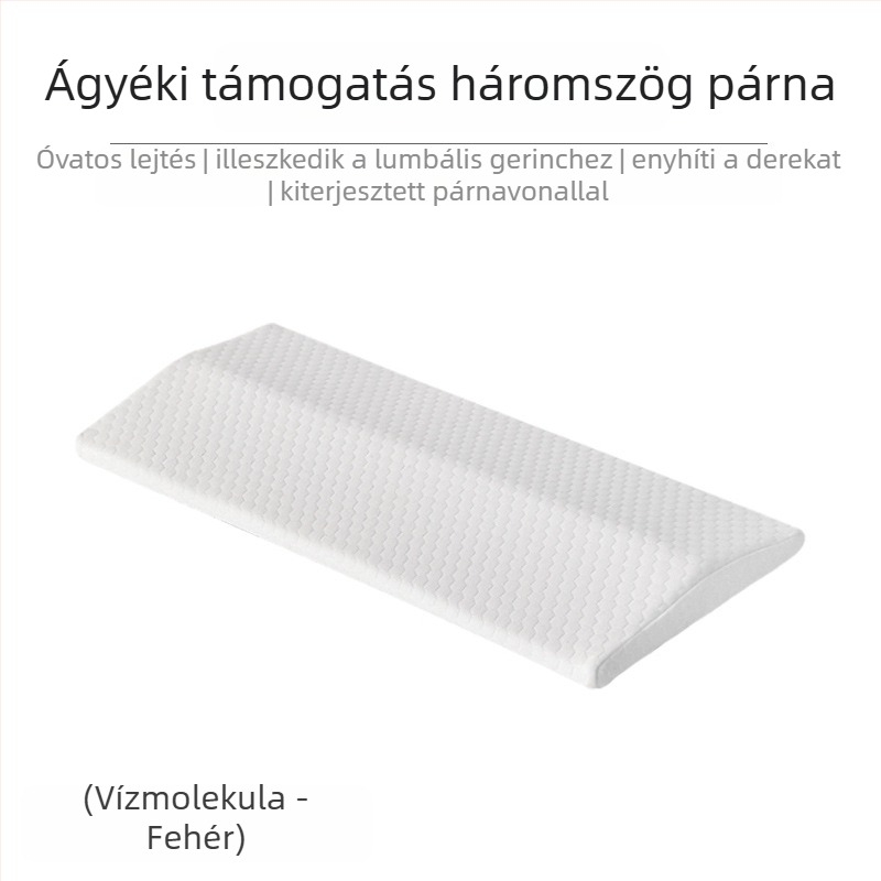 Deréktámasztó párna alváshoz, memória pamut töltet, ágytámasz