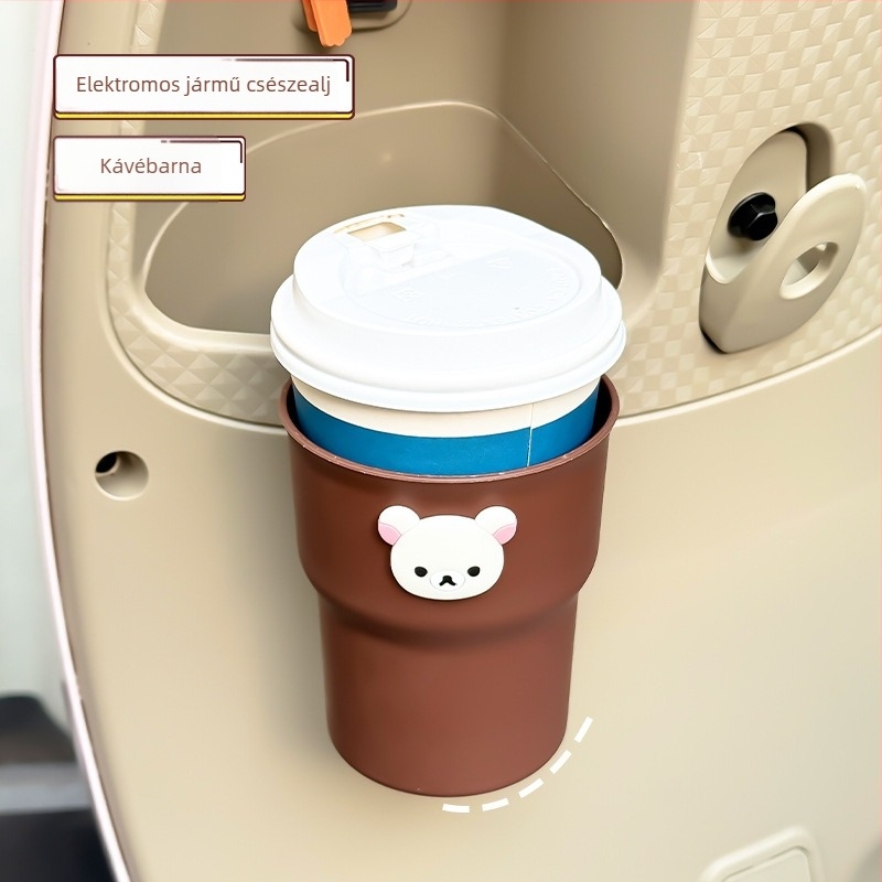 Autó pohártartó – univerzális modell, PP anyag, autóba szerelhető, hordozható italtartó