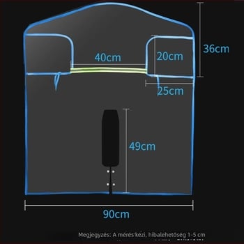 PVC szélvédő deflektor – első pajzs kis elektromos járműhöz