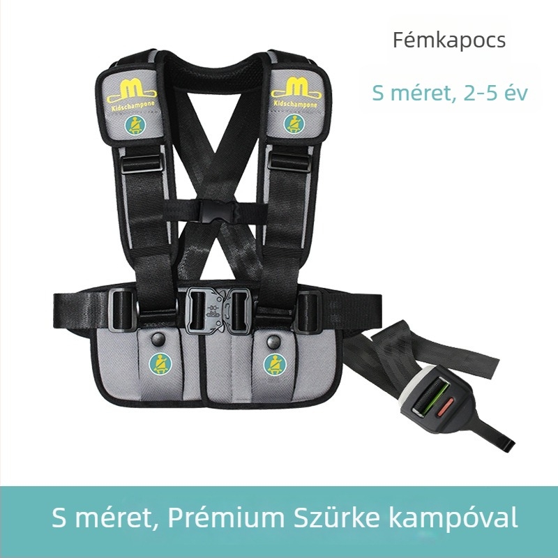 Többcélú utazási biztonsági mellény levehető övvel, poliészter, 0,95 kg, 10-36 kg számára alkalmas