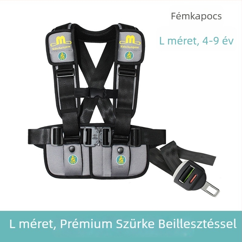 Többcélú utazási biztonsági mellény levehető övvel, poliészter, 0,95 kg, 10-36 kg számára alkalmas