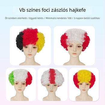 Cosplay paróka, Afro stílus, rövid haj, hőálló huzal, mechanikus gyártás, modell 121205