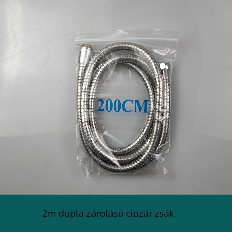 Rozsdamentes acél ötvözetéből készült zuhanycső rézmaggal, modell Geying 0024, névleges nyomás 1.0 MPa, működési hőmérséklet 0-90°C