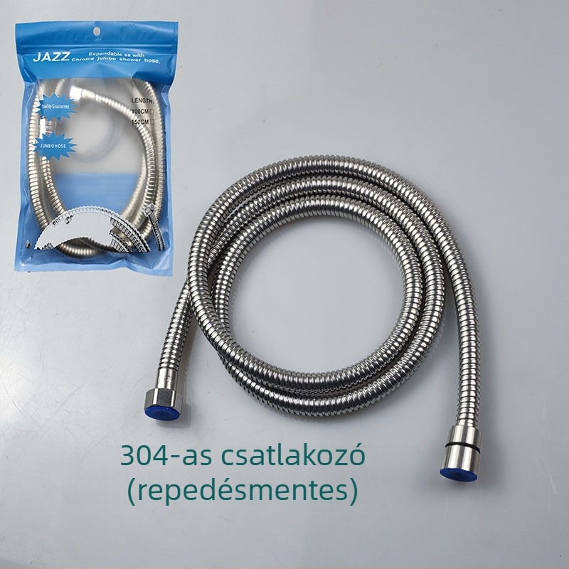 Rozsdamentes acél ötvözetéből készült zuhanycső rézmaggal, modell Geying 0024, névleges nyomás 1.0 MPa, működési hőmérséklet 0-90°C
