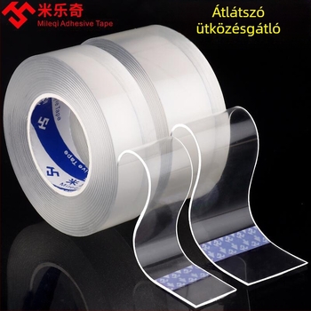 Szilikon sarokvédő ragasztószalag, Nano Tape sorozat, Milky márka, vízbázisú ragasztó akril rendszerrel, testreszabható szélesség/hosszúság/vastagság, könnyen téphető