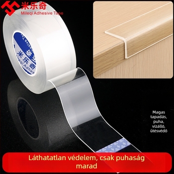 Szilikon sarokvédő ragasztószalag, Nano Tape sorozat, Milky márka, vízbázisú ragasztó akril rendszerrel, testreszabható szélesség/hosszúság/vastagság, könnyen téphető