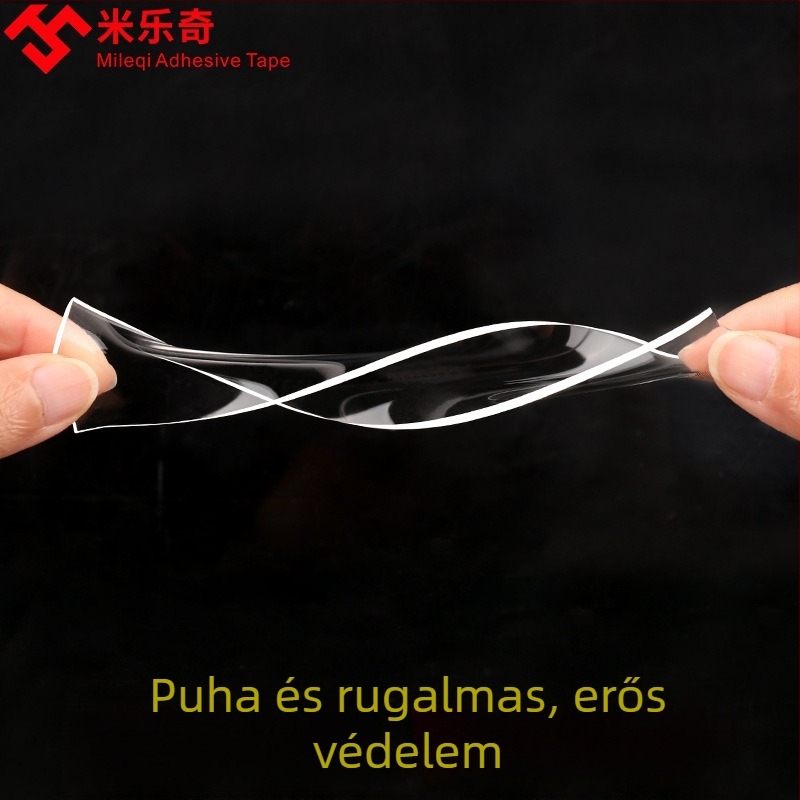 Szilikon sarokvédő ragasztószalag, Nano Tape sorozat, Milky márka, vízbázisú ragasztó akril rendszerrel, testreszabható szélesség/hosszúság/vastagság, könnyen téphető