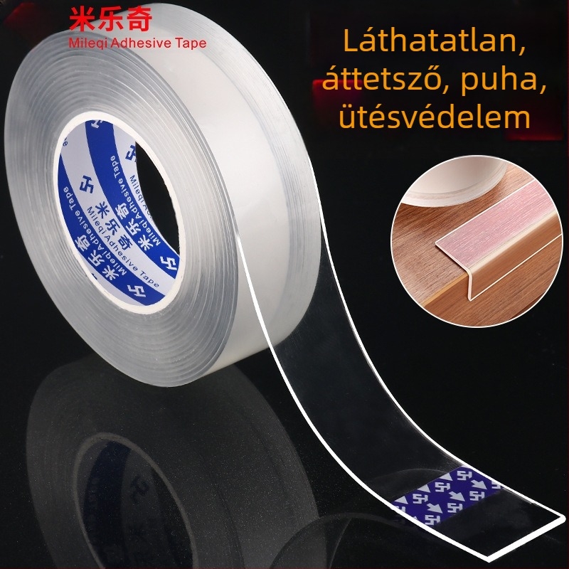 Szilikon sarokvédő ragasztószalag, Nano Tape sorozat, Milky márka, vízbázisú ragasztó akril rendszerrel, testreszabható szélesség/hosszúság/vastagság, könnyen téphető