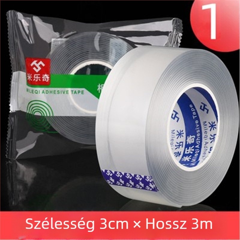 Szilikon sarokvédő ragasztószalag, Nano Tape sorozat, Milky márka, vízbázisú ragasztó akril rendszerrel, testreszabható szélesség/hosszúság/vastagság, könnyen téphető