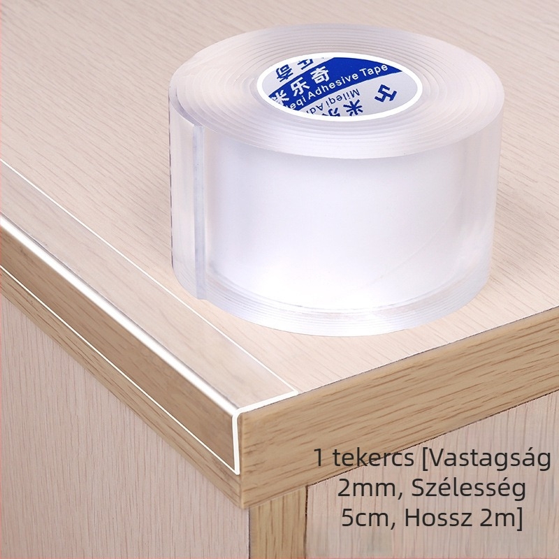 Szilikon sarokvédő ragasztószalag, Nano Tape sorozat, Milky márka, vízbázisú ragasztó akril rendszerrel, testreszabható szélesség/hosszúság/vastagság, könnyen téphető