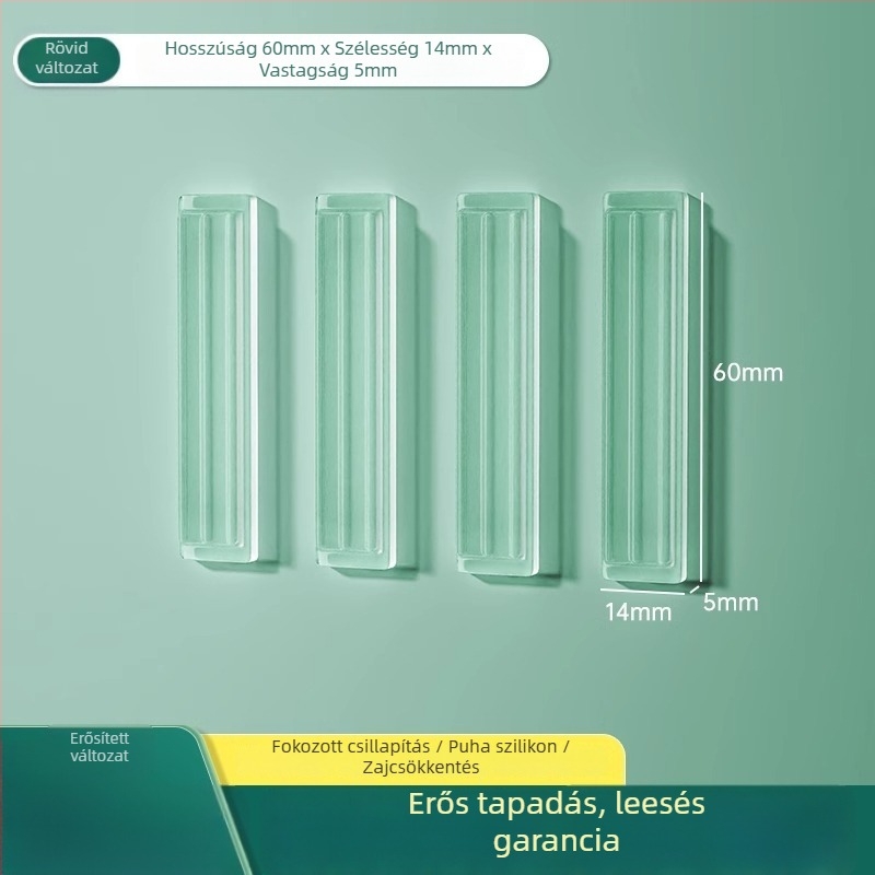 Szilikonból készült hűtőajtó ütésvédő, fogantyúvédő, csendes működés, kopásálló