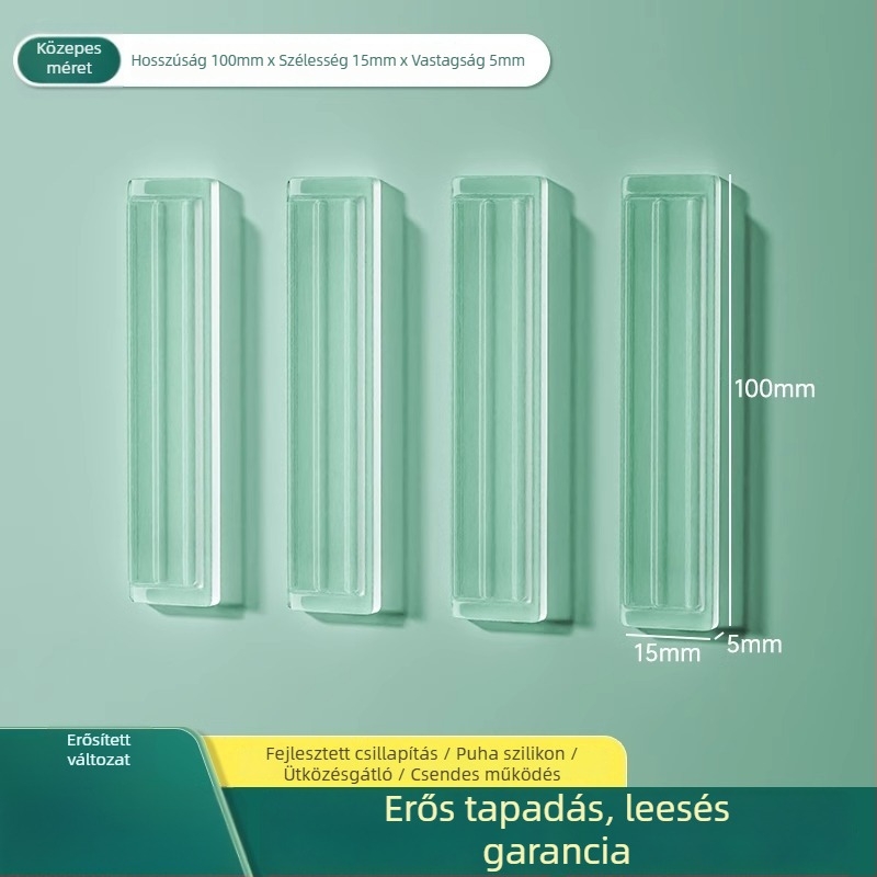 Szilikonból készült hűtőajtó ütésvédő, fogantyúvédő, csendes működés, kopásálló