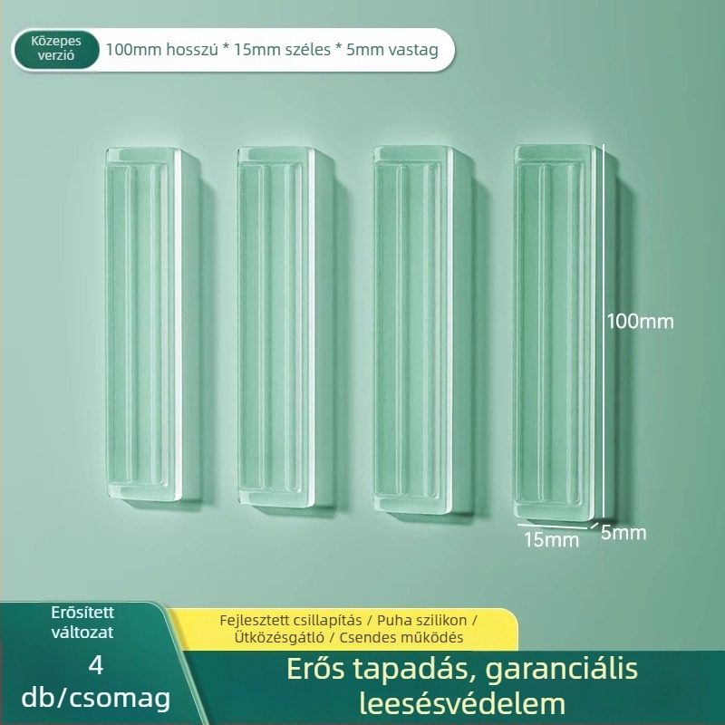 Szilikonból készült hűtőajtó ütésvédő, fogantyúvédő, csendes működés, kopásálló