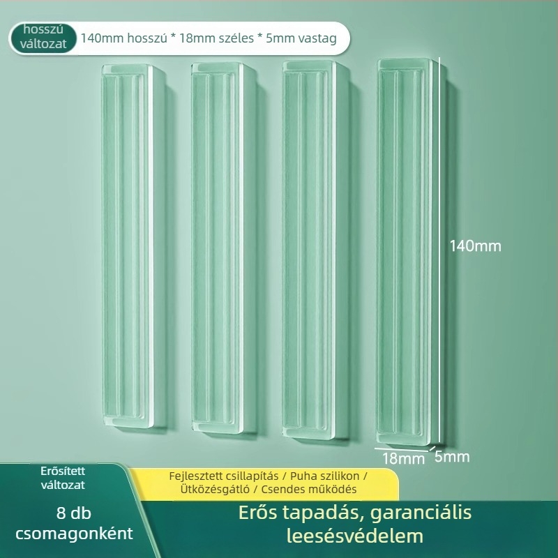 Szilikonból készült hűtőajtó ütésvédő, fogantyúvédő, csendes működés, kopásálló