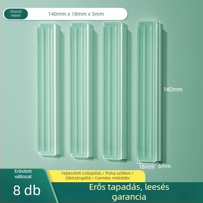 Szilikonból készült hűtőajtó ütésvédő, fogantyúvédő, csendes működés, kopásálló