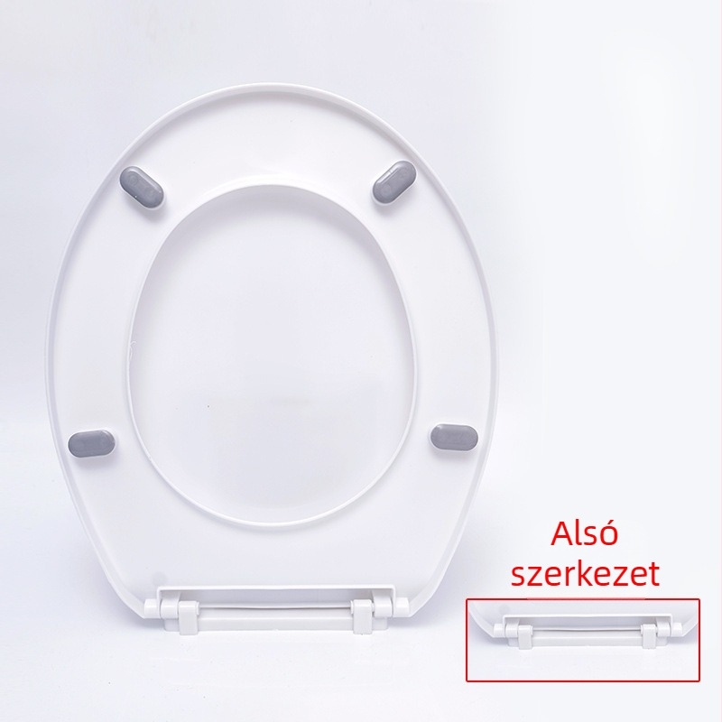 WC-fedél lassú záródással; UOV-típus; vastított kivitel; PP lemez; lyukak közötti távolság 8–25 mm