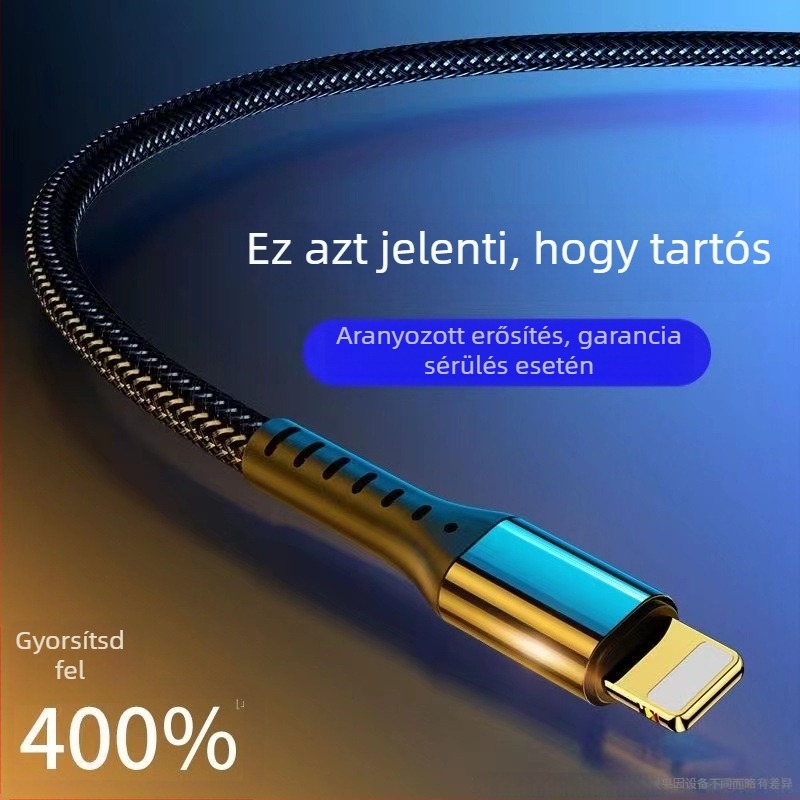 Semida Sheng Apple Lightning Gyors töltőkábel, 20W, kötött, egy végű