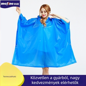 EVA köpeny-stílusú esőkabát túrázáshoz, felnőtt, könnyű, súly 0,17 kg