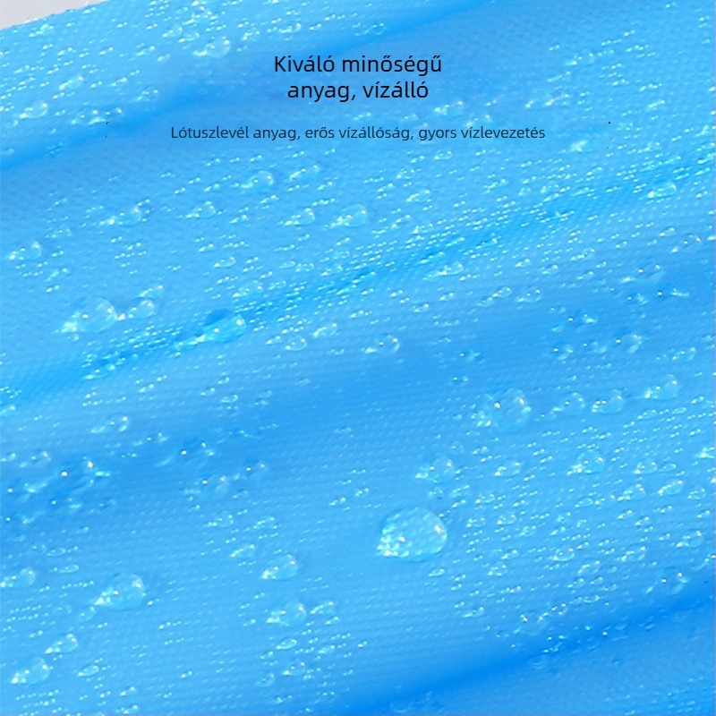 Gyerekeknek készült EVA esőkabát, hosszú fazon, teljes testvédelmet nyújtó, iskola és utazás céljára, hordozható poncsó