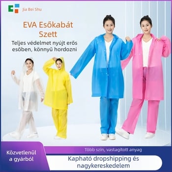 Felnőtt EV/motor esőponcho — EVA anyag, vastag, PVC vízálló réteg, 200 g