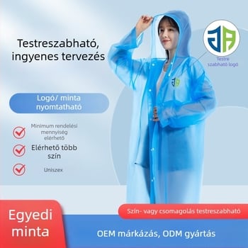 Felnőtt EV/motor esőponcho — EVA anyag, vastag, PVC vízálló réteg, 200 g