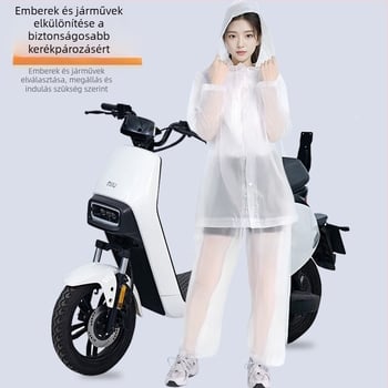 Felnőtt EV/motor esőponcho — EVA anyag, vastag, PVC vízálló réteg, 200 g