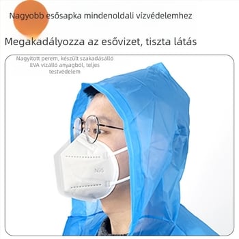 Felnőtt EV/motor esőponcho — EVA anyag, vastag, PVC vízálló réteg, 200 g
