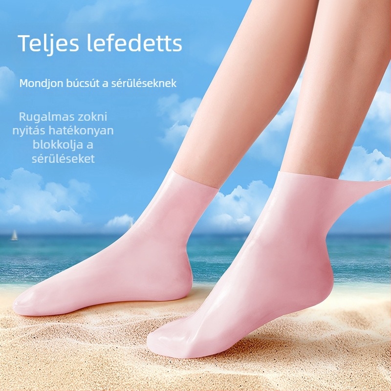 Szilikon védő hidratáló lábfejfedő, csúszásmentes – Song Dessa