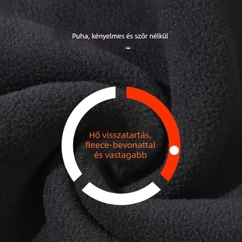 Kerékpáros nyakmelegítő fleece béléssel, szélálló arcmaszk, poliészter, uniszex