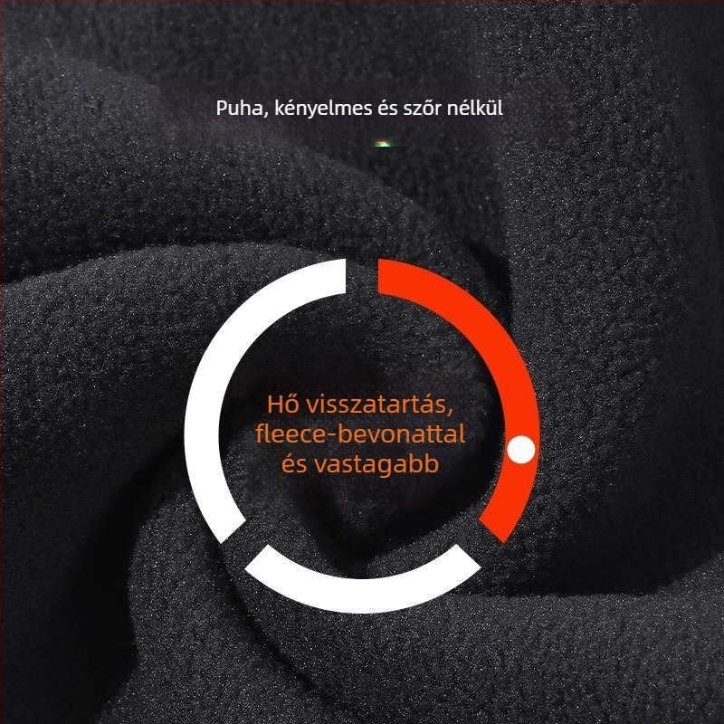 Kerékpáros nyakmelegítő fleece béléssel, szélálló arcmaszk, poliészter, uniszex