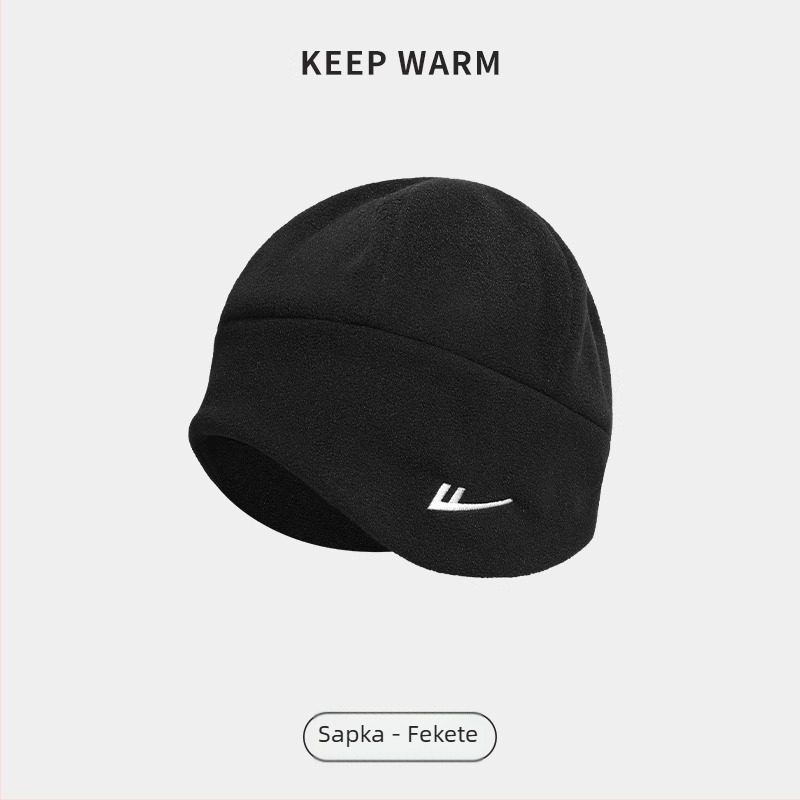 Kerékpáros nyakmelegítő fleece béléssel, szélálló arcmaszk, poliészter, uniszex