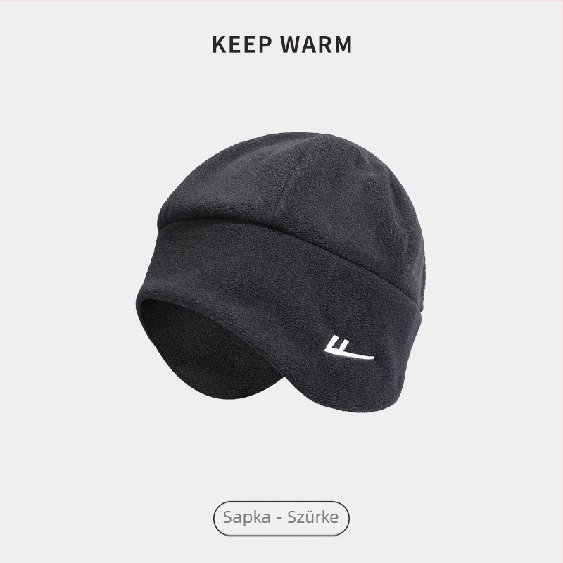 Kerékpáros nyakmelegítő fleece béléssel, szélálló arcmaszk, poliészter, uniszex