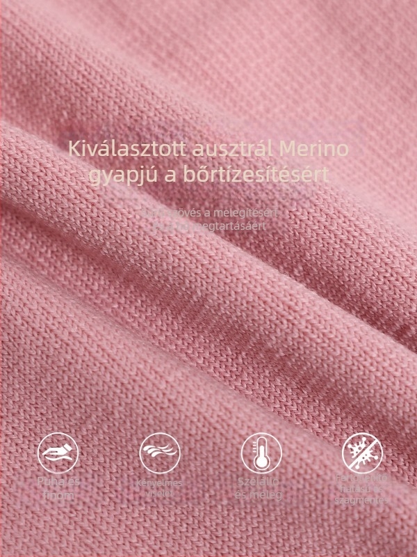 Uniszex Merino gyapjú kötött sapka, kültéri túrázáshoz és kerékpározáshoz, fülvédővel