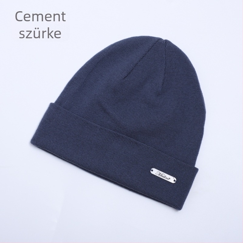 Uniszex Merino gyapjú kötött sapka, kültéri túrázáshoz és kerékpározáshoz, fülvédővel