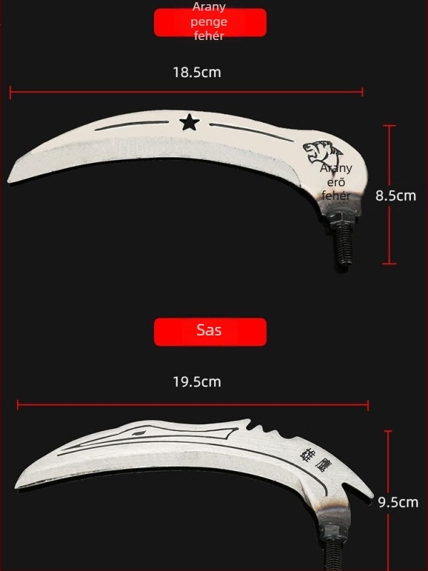 Vas fej fű és vízi gyomnövények vágásához, 8 mm-es csavaros csatlakozással, kompatibilis a hálónyéllel