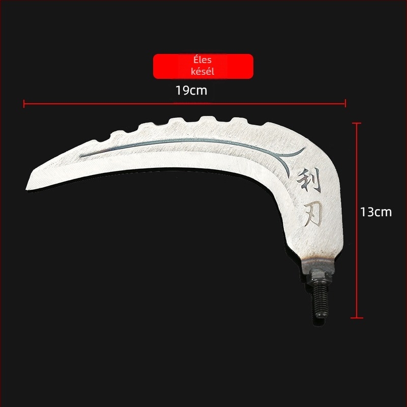 Vas fej fű és vízi gyomnövények vágásához, 8 mm-es csavaros csatlakozással, kompatibilis a hálónyéllel