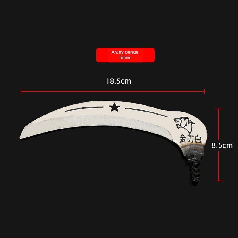 Vas fej fű és vízi gyomnövények vágásához, 8 mm-es csavaros csatlakozással, kompatibilis a hálónyéllel