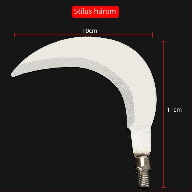 Vas fej fű és vízi gyomnövények vágásához, 8 mm-es csavaros csatlakozással, kompatibilis a hálónyéllel