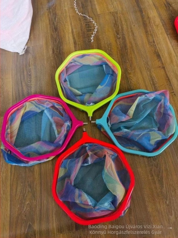 Kempingezéshez gyerekeknek szánt teleszkópos rozsdamentes acél háló készlet (14 cm hálómélység, finom háló, teleszkópos szár)