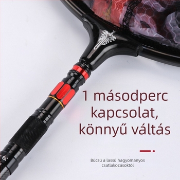 Horgász hálóbot anti-rotációs adapter gyorskioldó csatlakozóval (Márka: Huansheng; Anyag: alumínium ötvözet)