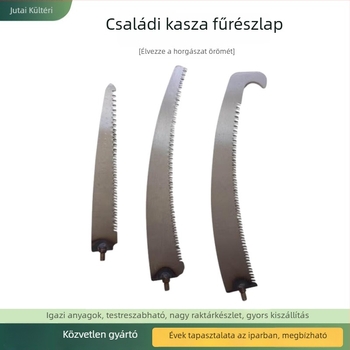 Rozsdamentes acél – vízi növényekhez készült eszköz: sarló vízi növényekhez, halász gereblye, horogfej, ágvágó fűrész, hálóbot kiegészítők