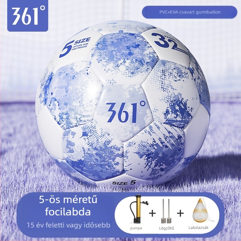 361° edzésfoci labda — PVC, gépi varrással, logó nyomtatás elérhető, Zhejiang eredet