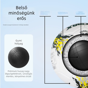PVC focilabda gyerekeknek — edzőlabda gépi varrással általános- és középiskolások számára