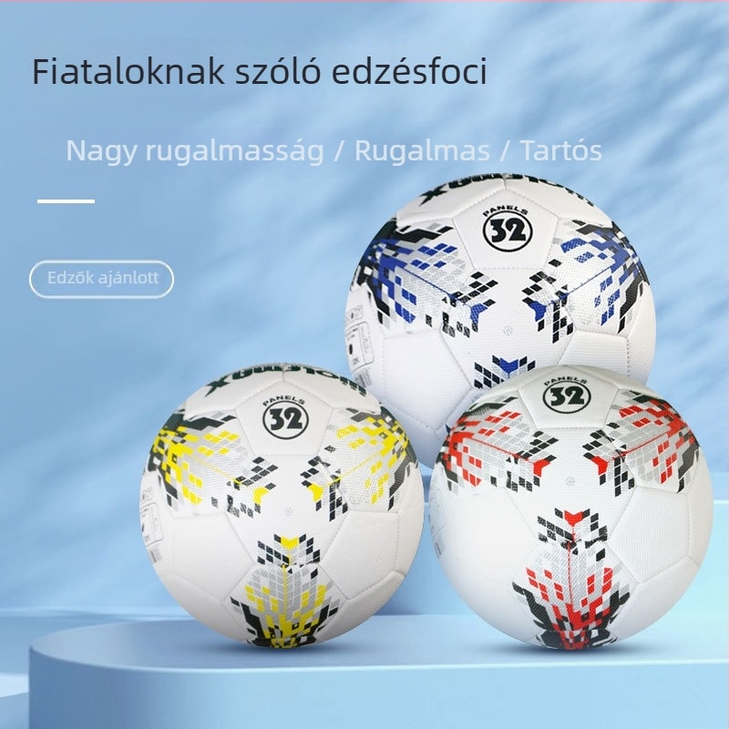 PVC focilabda gyerekeknek — edzőlabda gépi varrással általános- és középiskolások számára