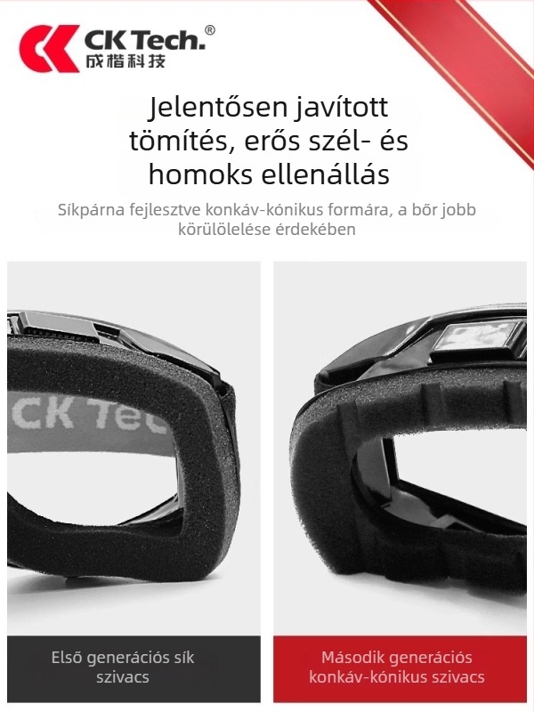 Kerékpáros szemüveg, sportos, uniszex, modell CKY-134, anyaga PC