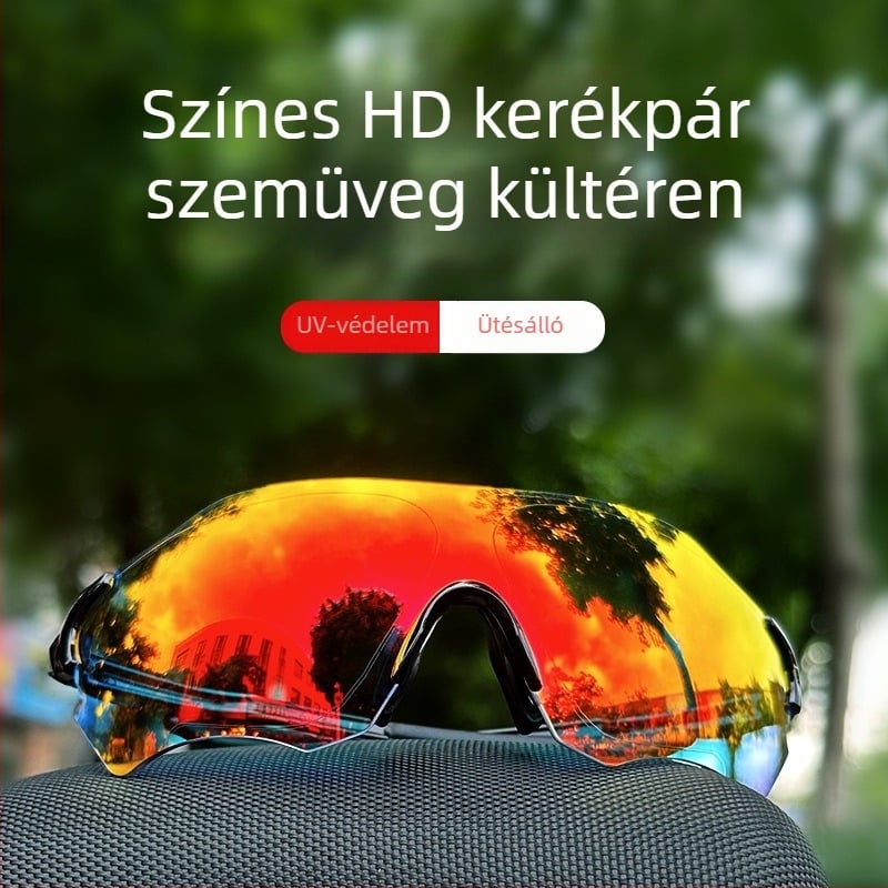 LP5001 polarizált kerékpáros szemüveg, uniszex, TR90 keret, cserélhető lencsék, állítható orrnyereg